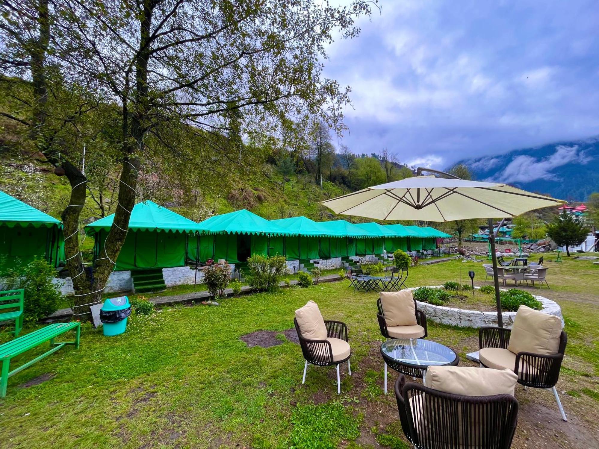 Himalayan Riverside Swiss Cottage Tents, Manali Ngoại thất bức ảnh
