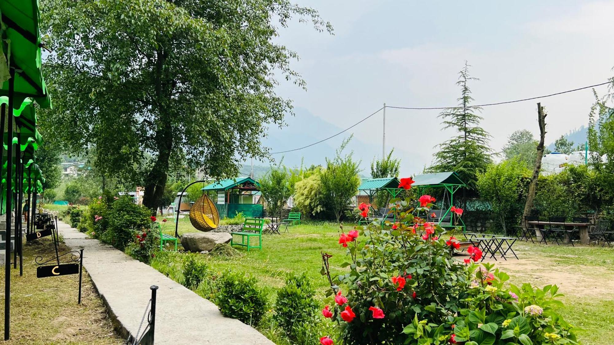 Himalayan Riverside Swiss Cottage Tents, Manali Ngoại thất bức ảnh