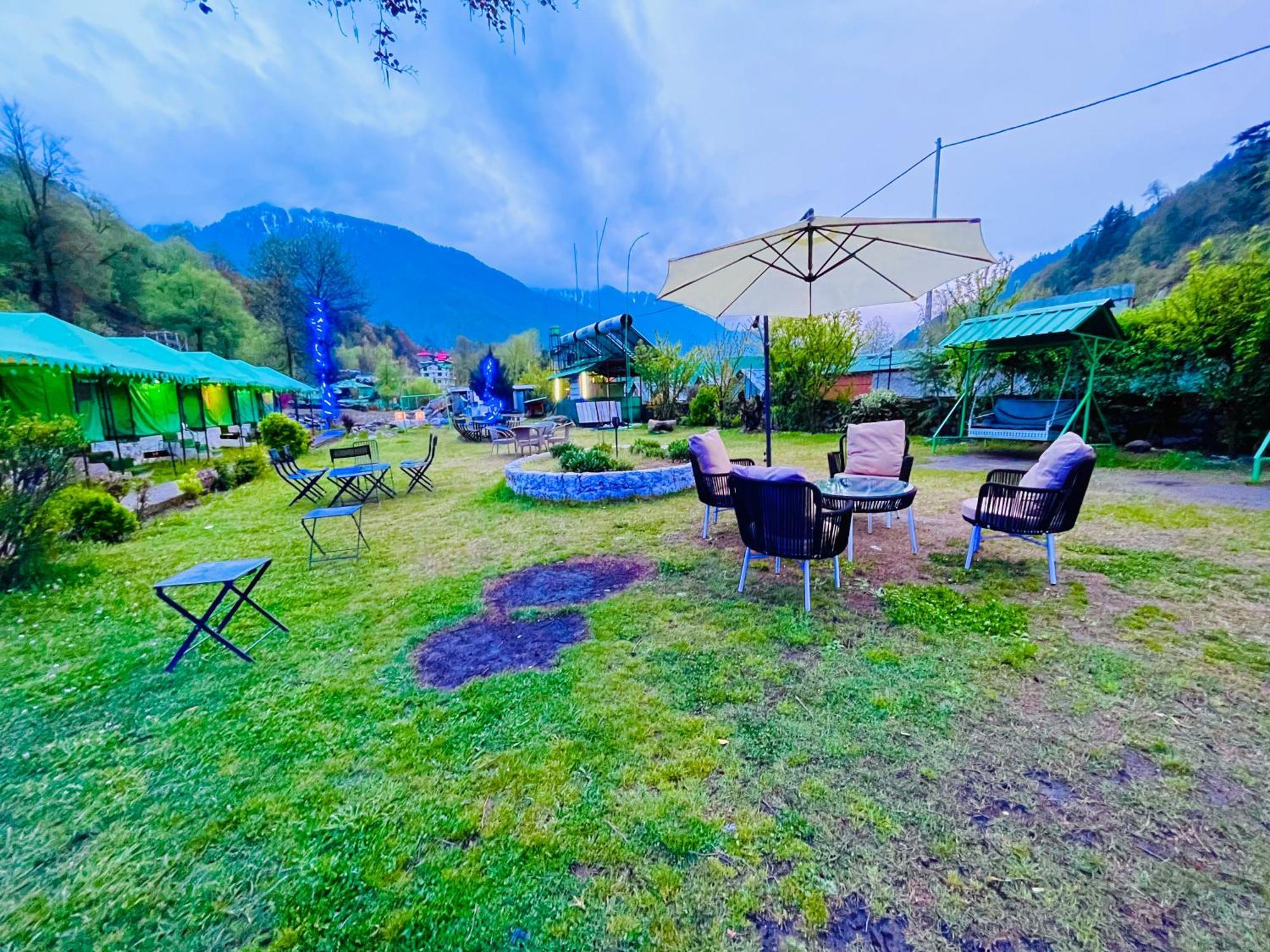 Himalayan Riverside Swiss Cottage Tents, Manali Ngoại thất bức ảnh
