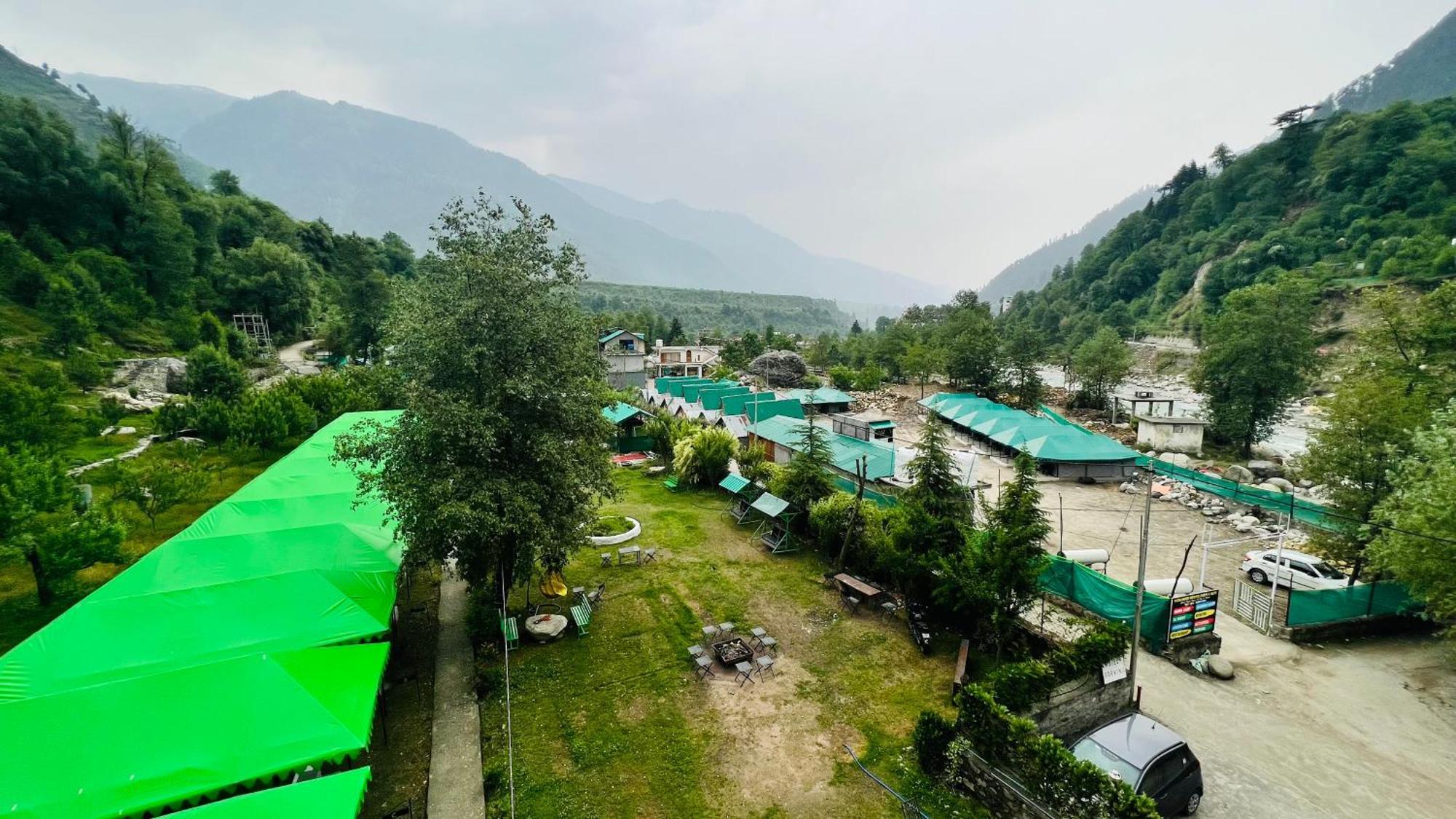 Himalayan Riverside Swiss Cottage Tents, Manali Ngoại thất bức ảnh
